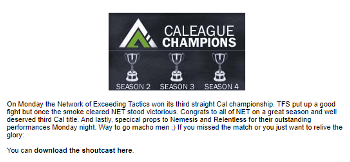 Legacy CAL/TWL Screenshot 3