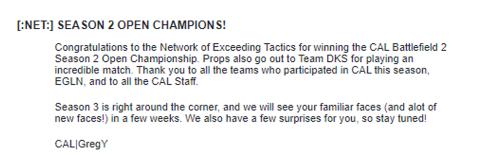 Legacy CAL/TWL Screenshot 4